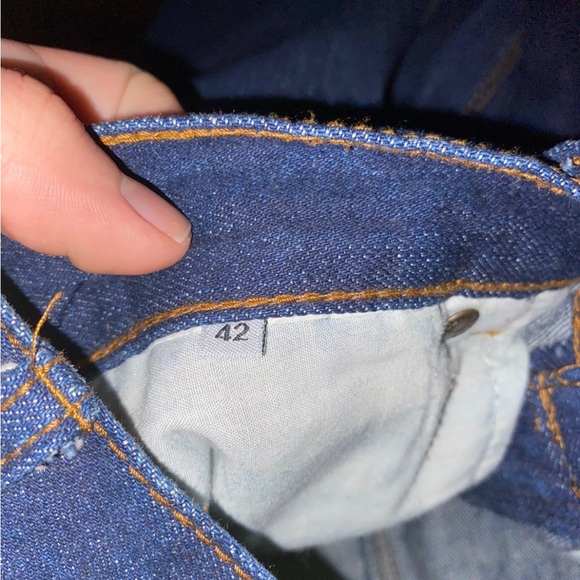 Final drop✔️Rare Prada Red Tab Dark Blue Denim Pants Jeans - Picture 2 of 6